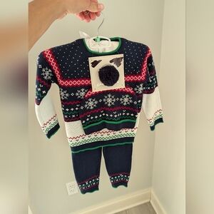 BNWT Christmas Set (Sweater/Pants/Hat) 18M